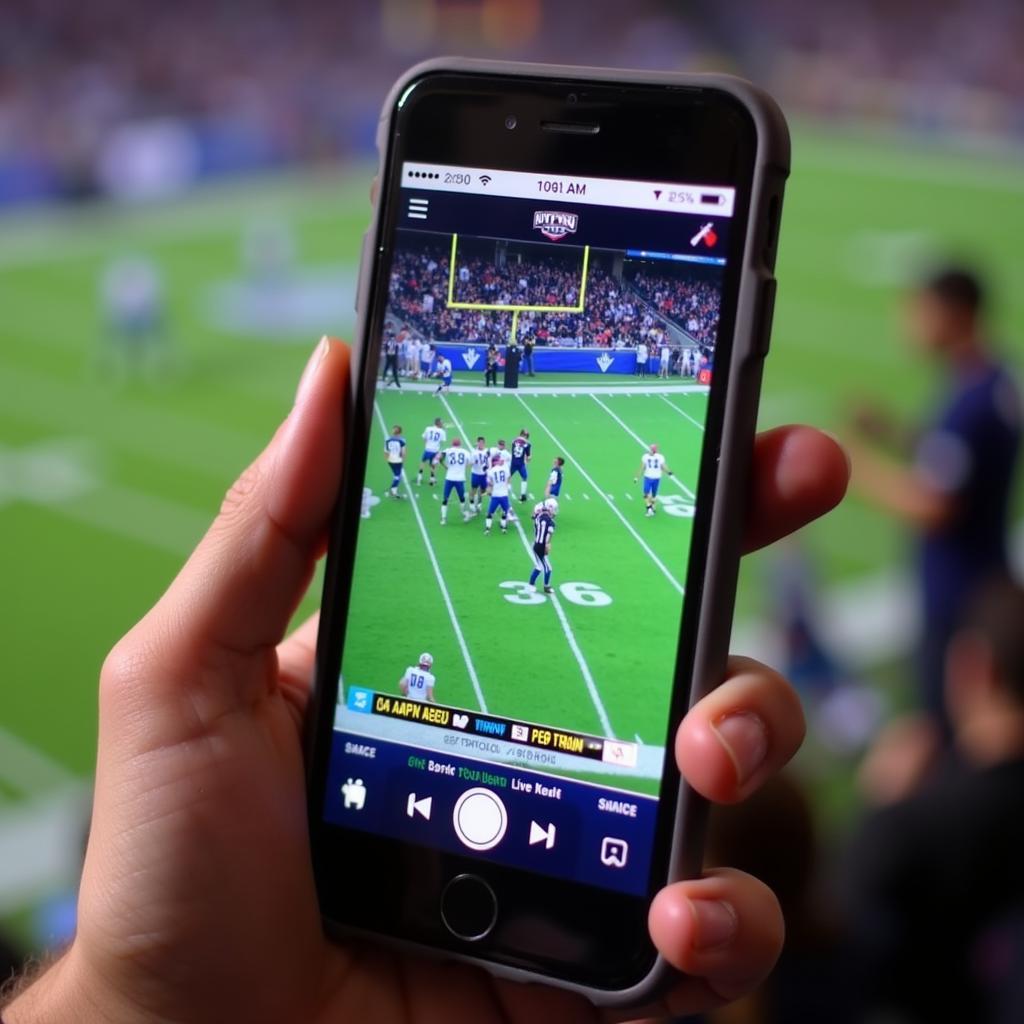 CCSU Football Live Stream on Mobile