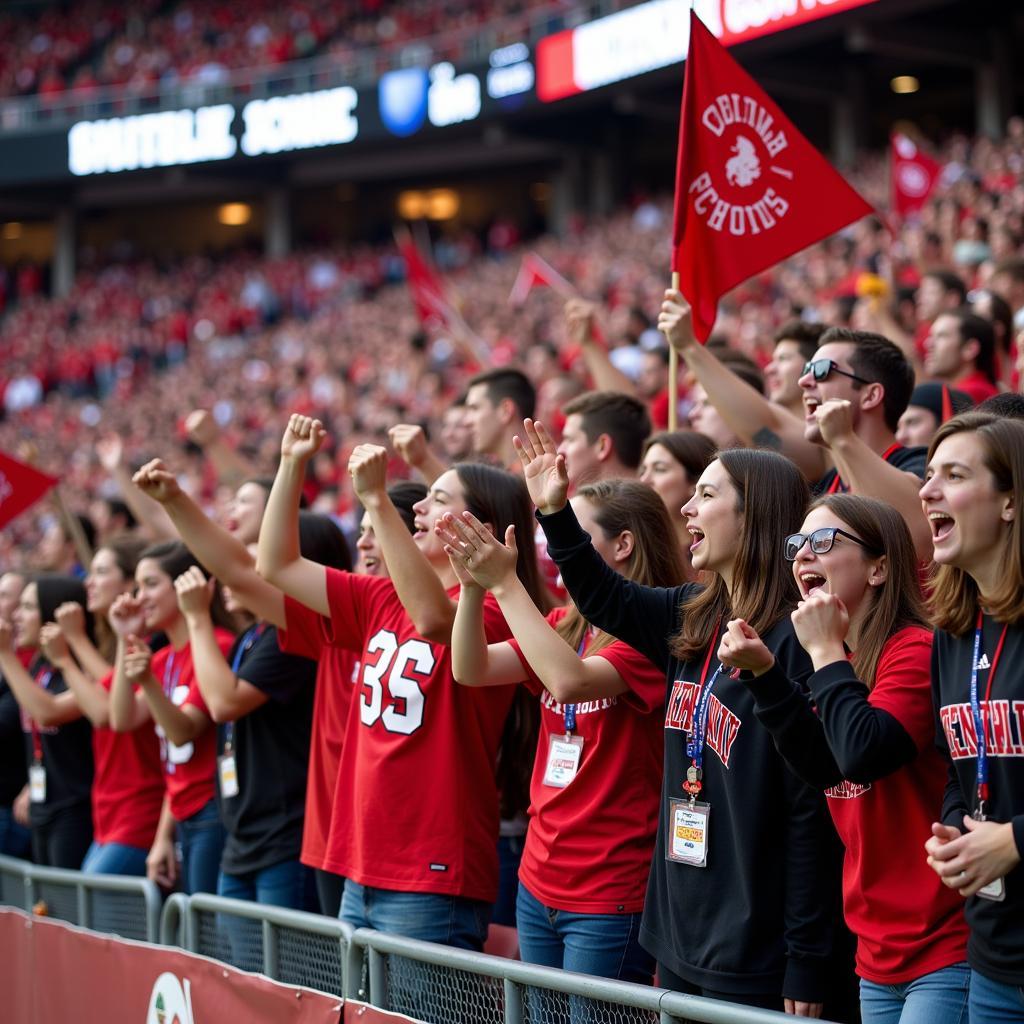 Central Phenix City Football Fans in the Stadium