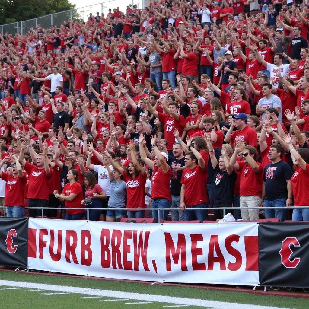 Cherry Creek Football Fans Cheering in the Stands