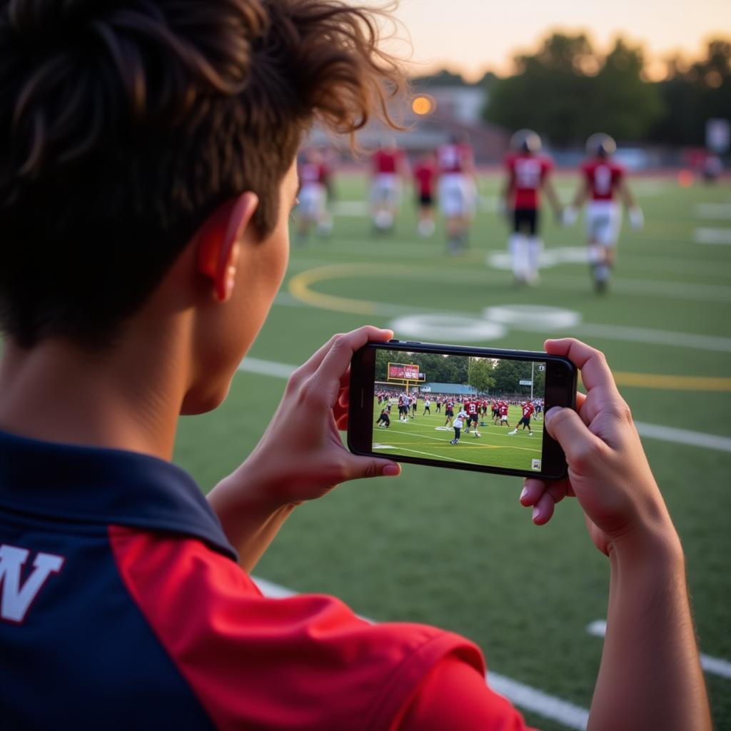 Chilton County High School Football Live Stream on Mobile Device