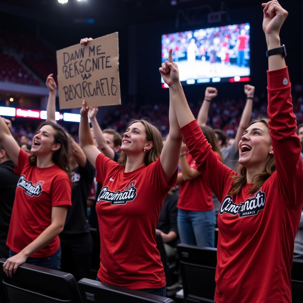 Cincinnati Bearcats Football Fans Celebrating