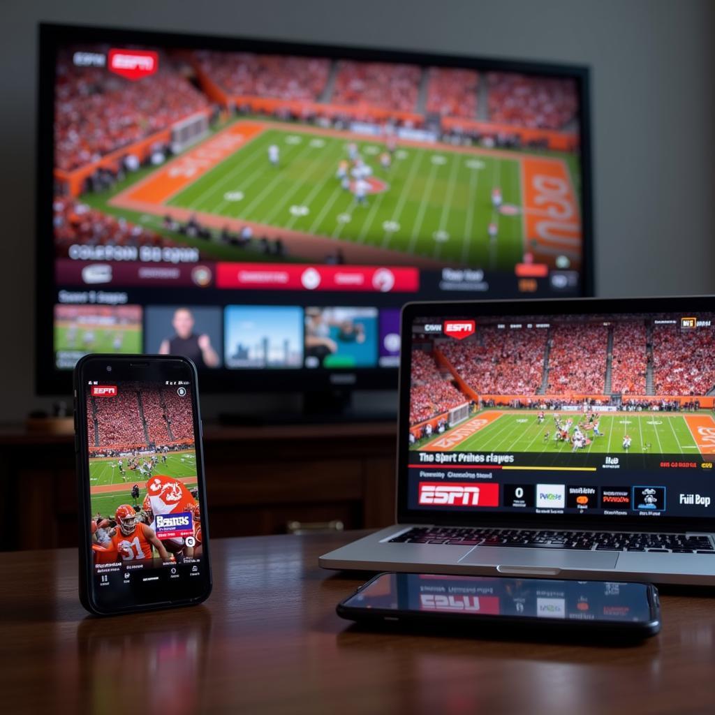 Clemson Football Live Streaming Options on ESPN