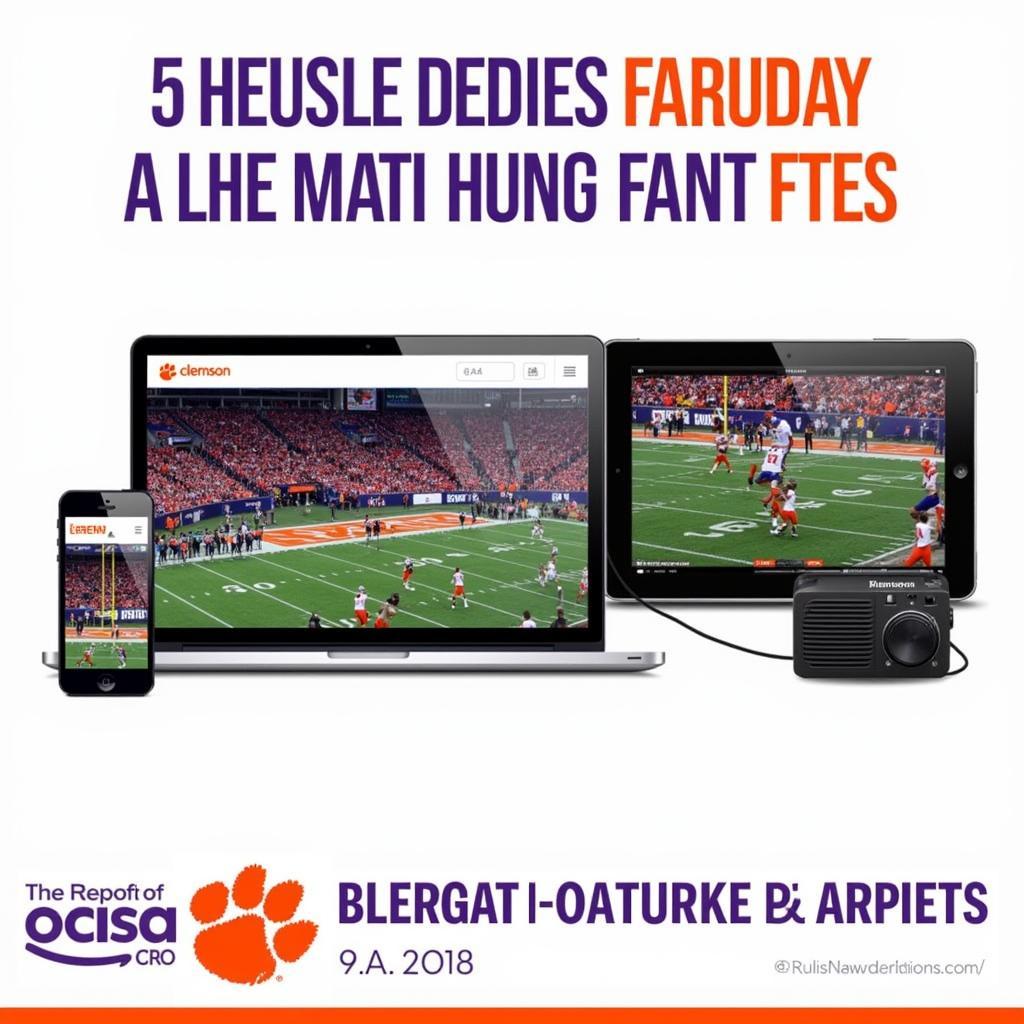 Clemson Football Live Radio Streaming Options