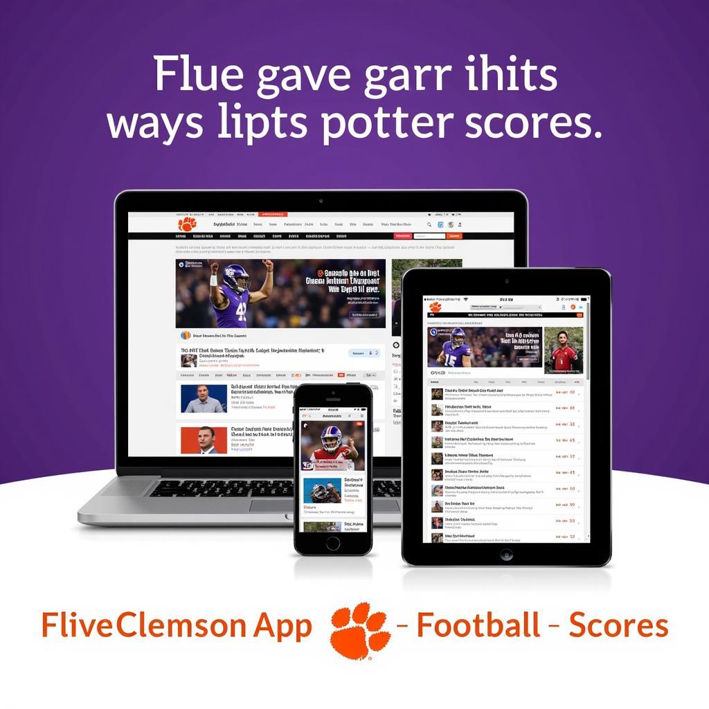 Clemson Football Live Score Options