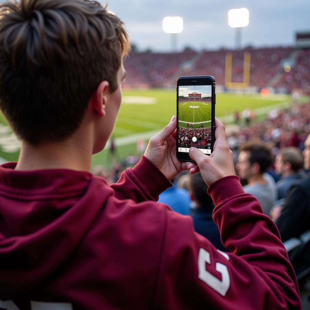 Coe College Football Live Stream on Mobile Device