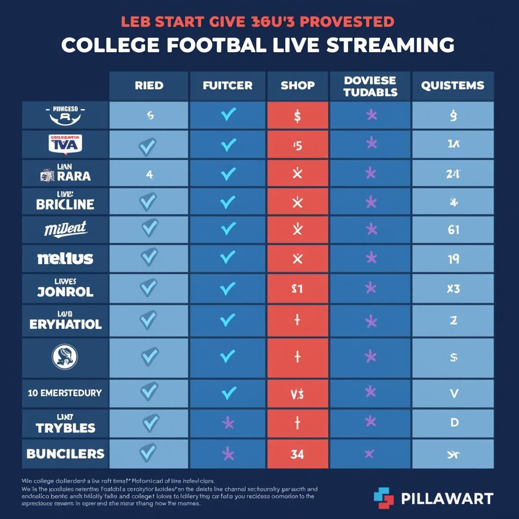 Comparing College Football Live Streaming Platforms