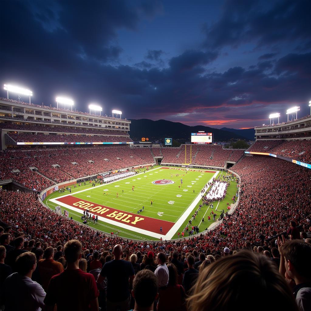 Colorado Football Live Game at Folsom Field