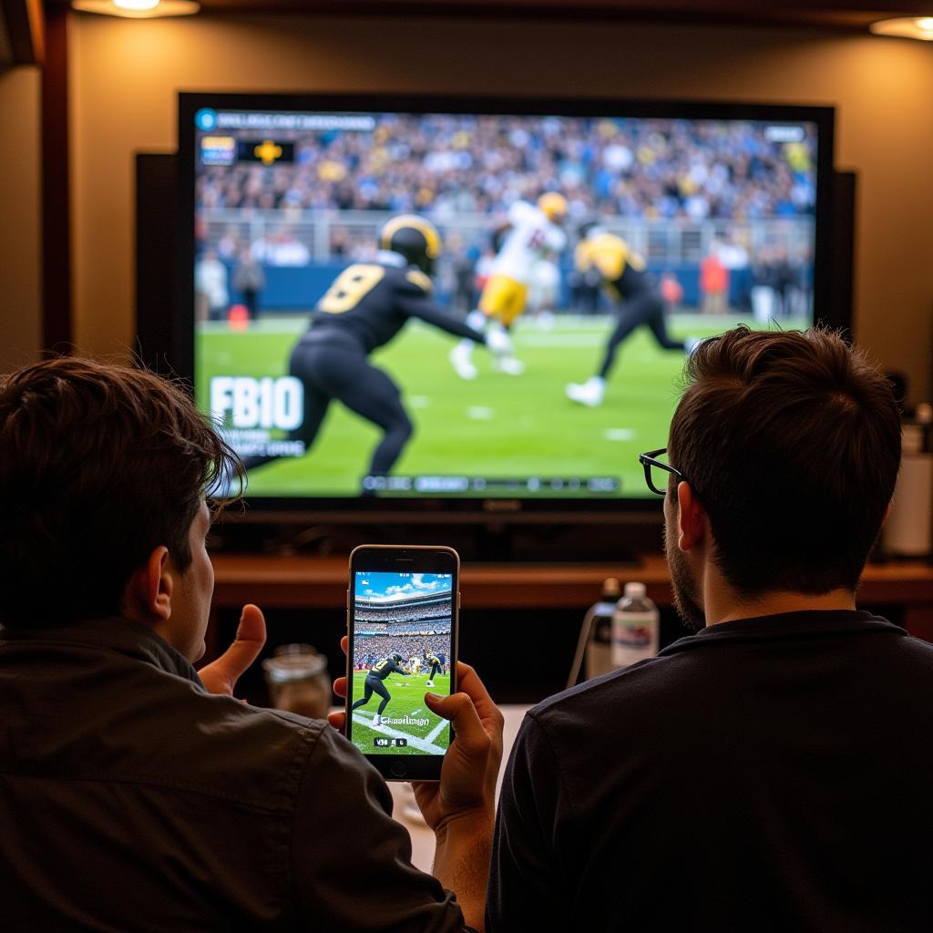 Colorado Football Fans Watching Live Stream