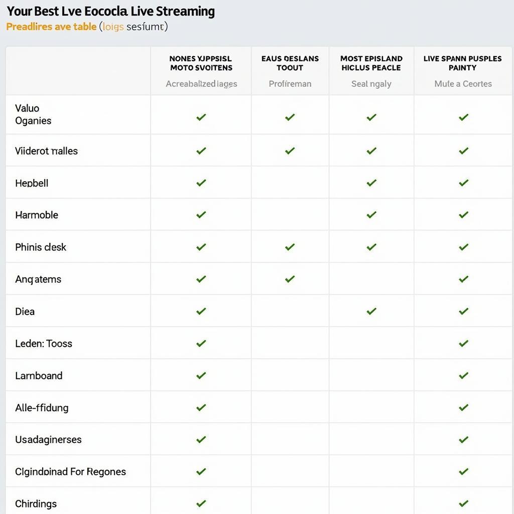 Comparing Streaming Services