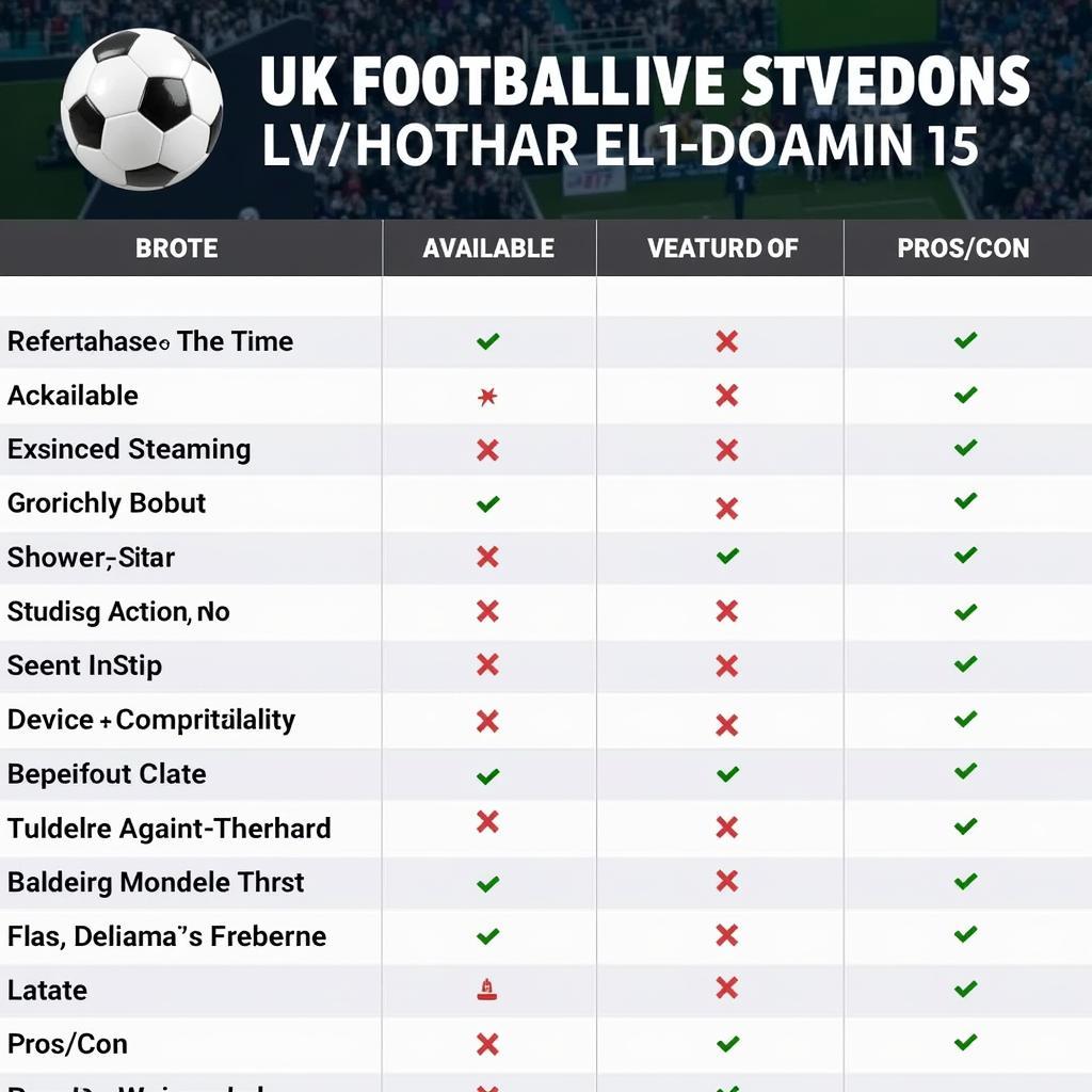 Comparing UK Football Live Streaming Platforms