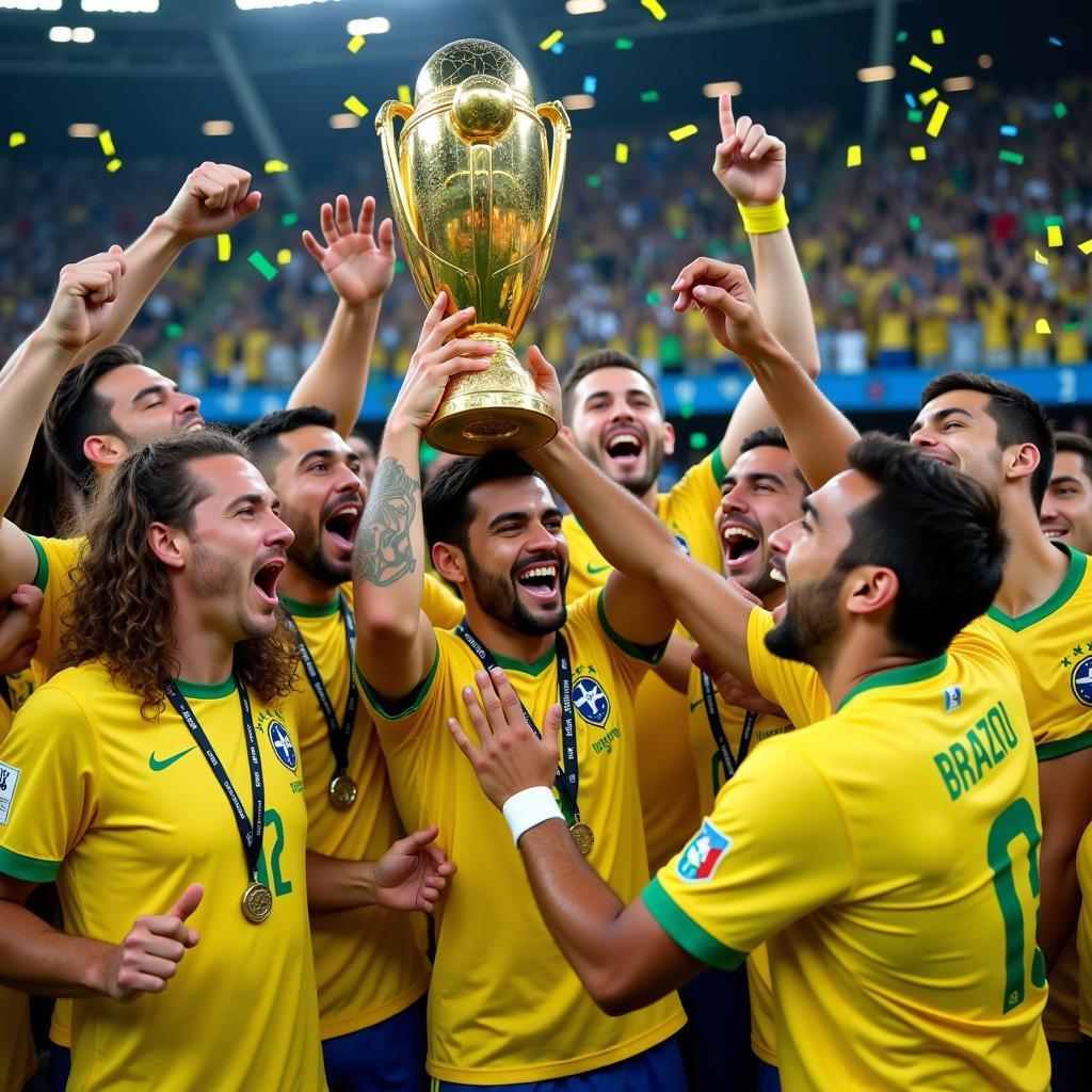 Brazil celebrates winning Copa America 2019