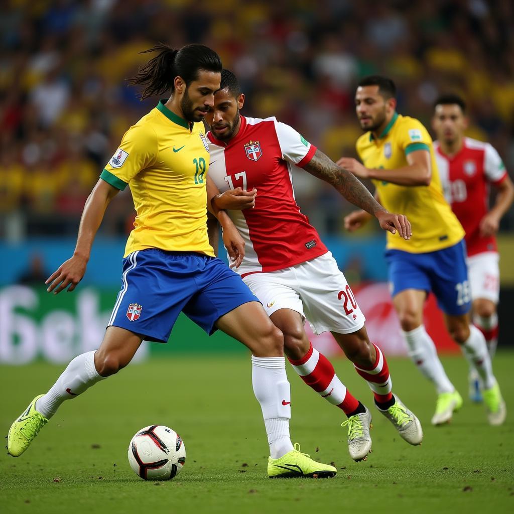 Peru vs. Brazil in the Copa America 2019 final