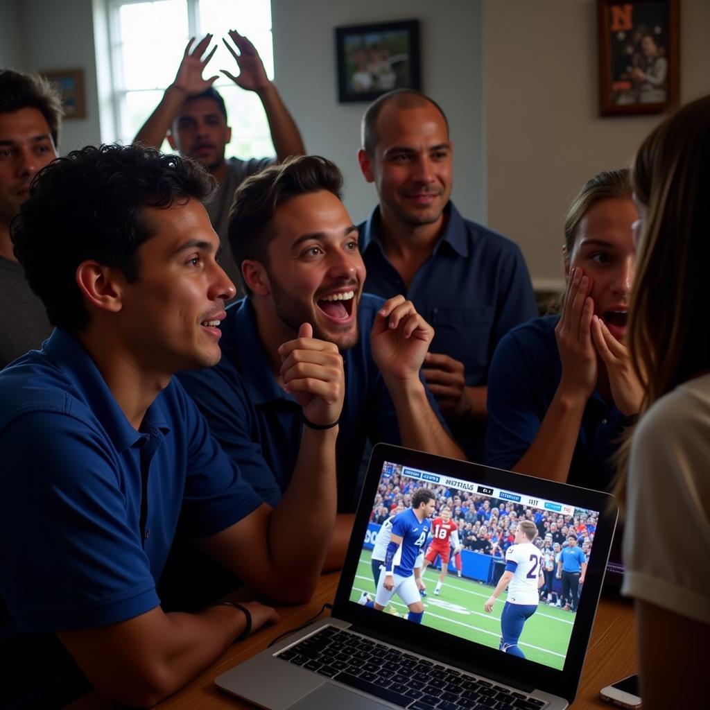 Copiah Academy Football Fans Watching Live Stream