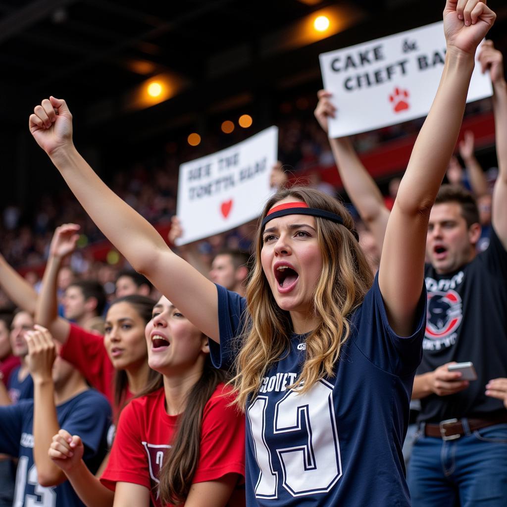 Coppell Cowboys Football Fans Cheering