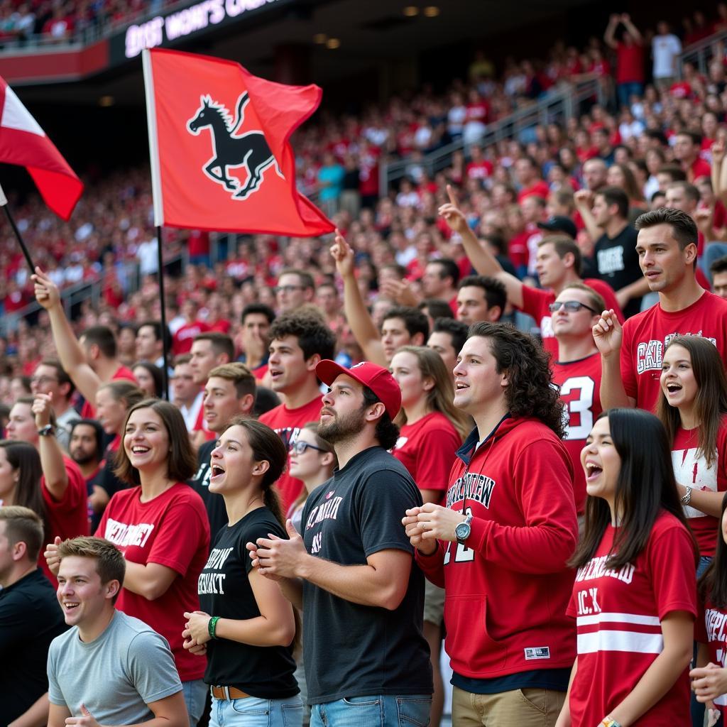 Creekview Mustang Fans Cheering