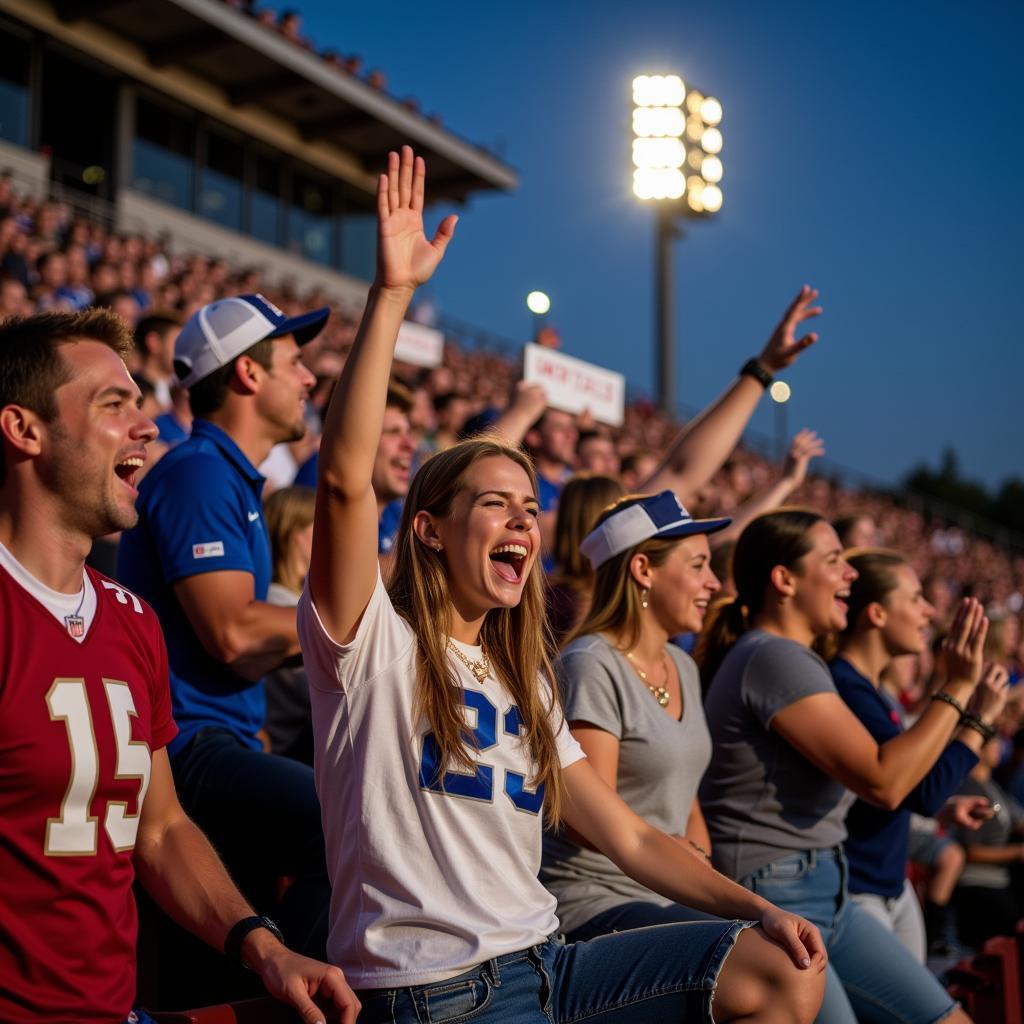 D2 Football Fans Celebrating