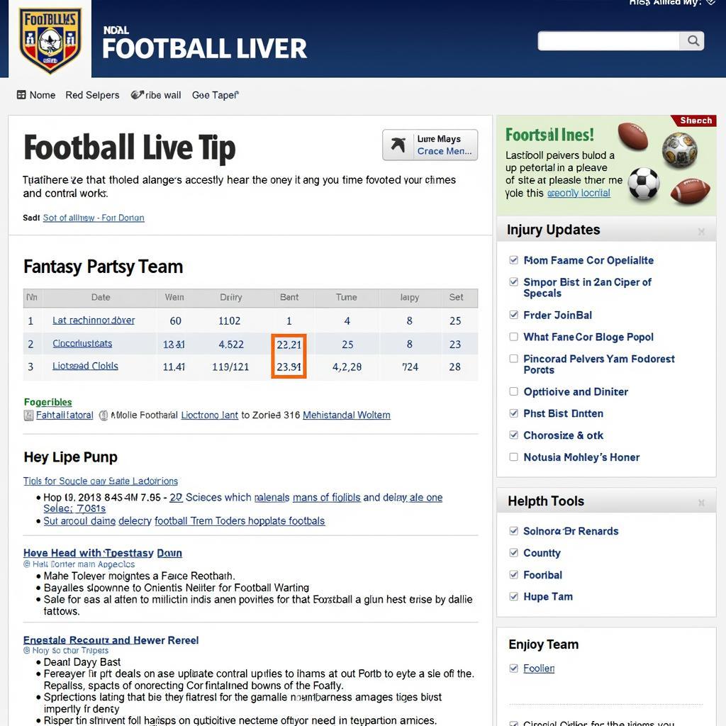 Daily Mail Football Liver Fantasy Football Tips