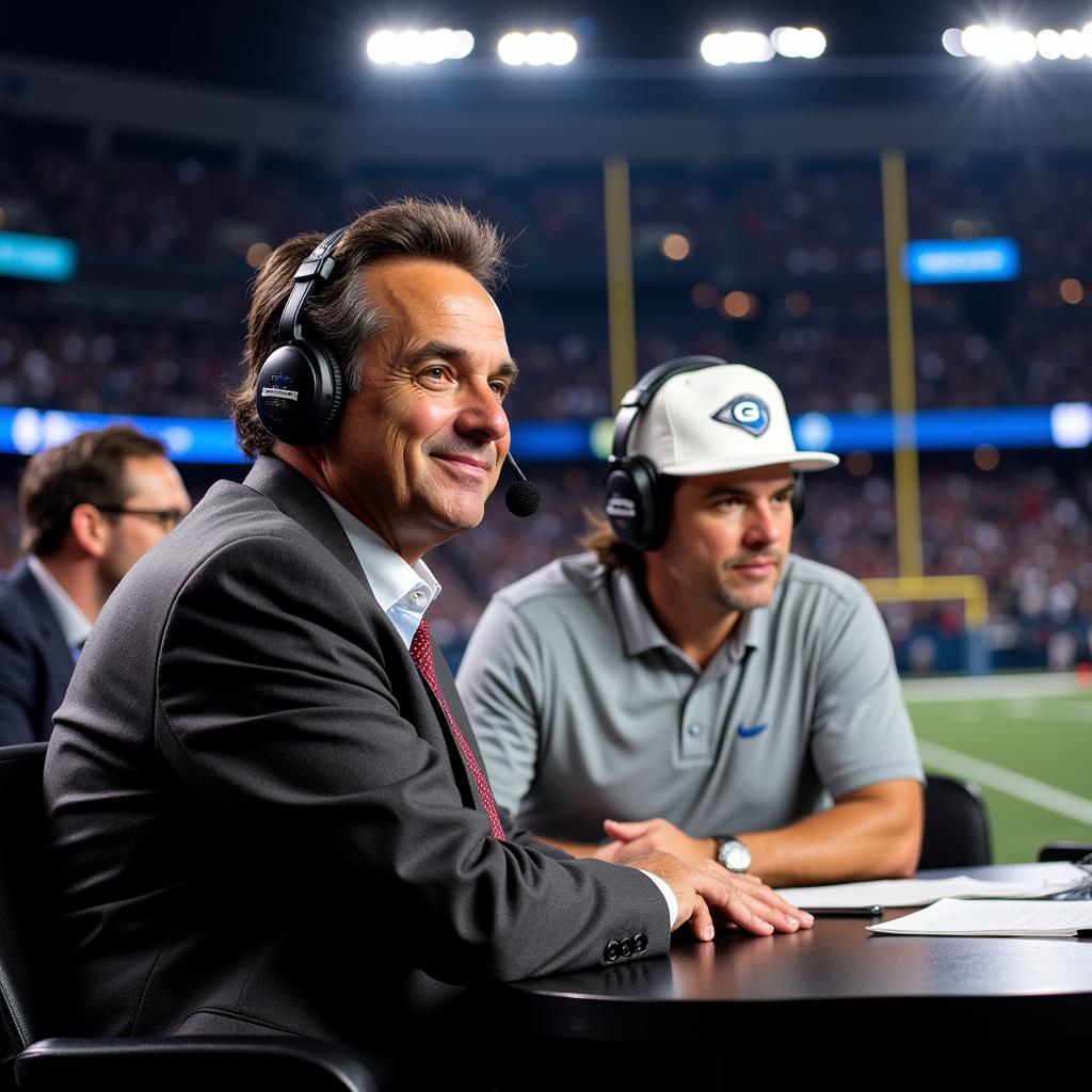 Dennis Miller in the MNF booth