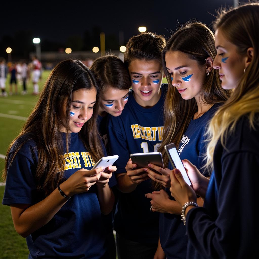 Fans Checking Live Scores