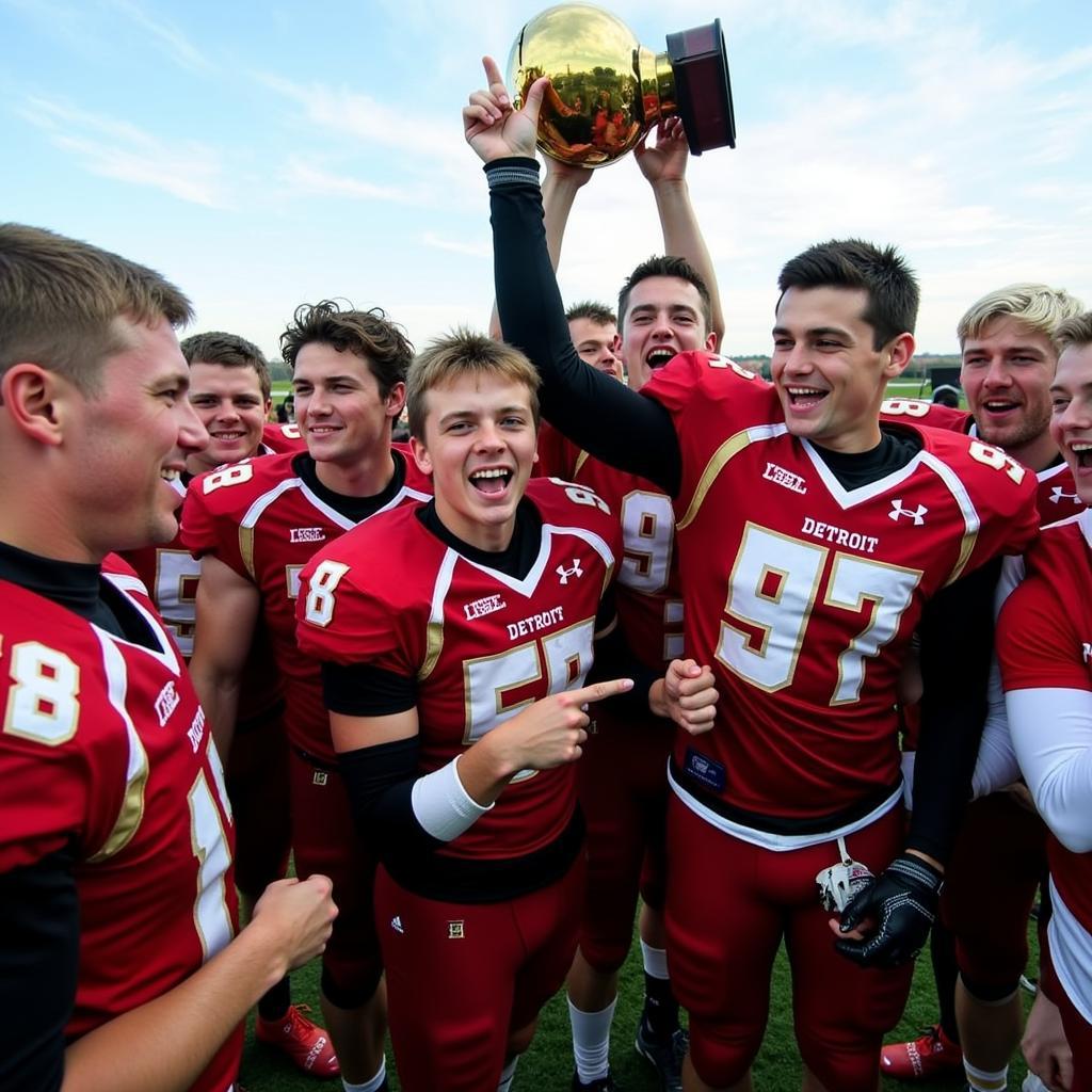 Detroit Lakes Football Celebrates a Historic Victory