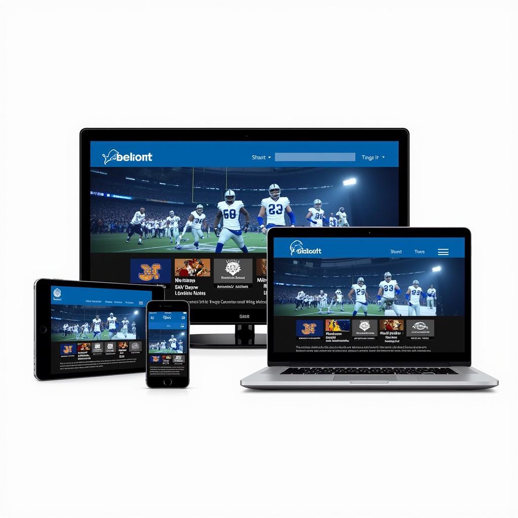 Detroit Lions Live Stream Options on Different Devices