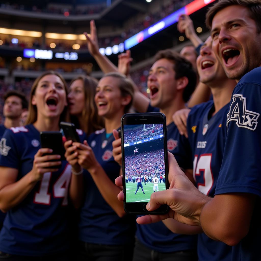 Eastern Arizona Football Fans Watching Live Stream on Mobile Devices