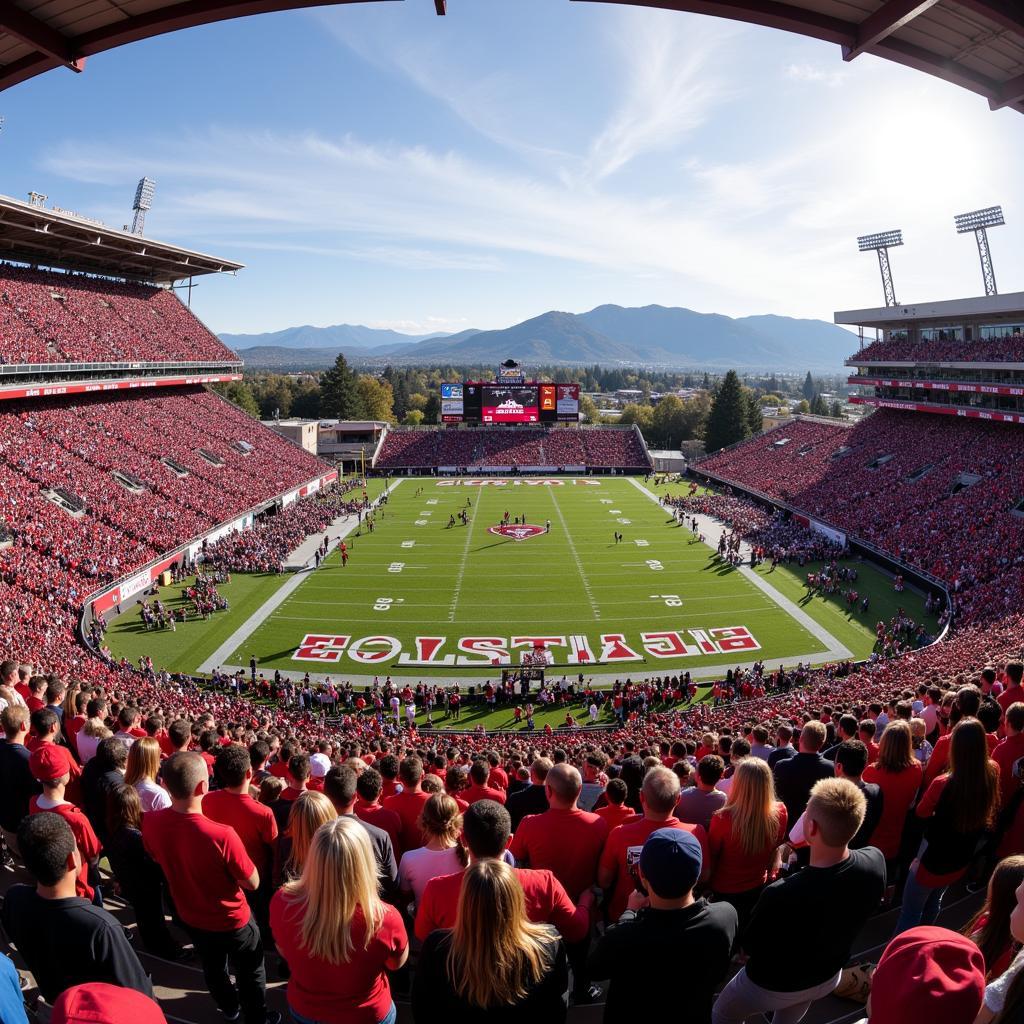 Eastern Washington Football Game at Roos Field