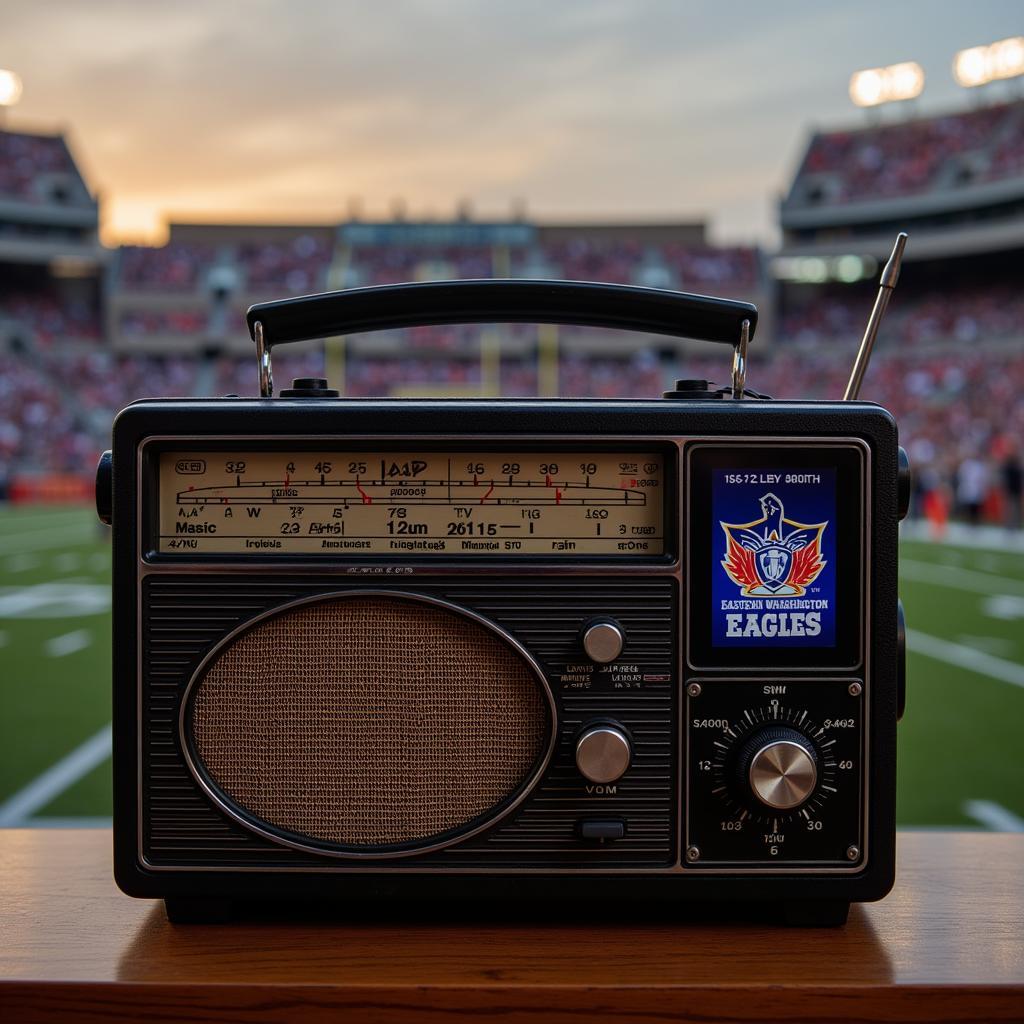 Listening to the Eastern Washington Eagles Football Game on the Radio