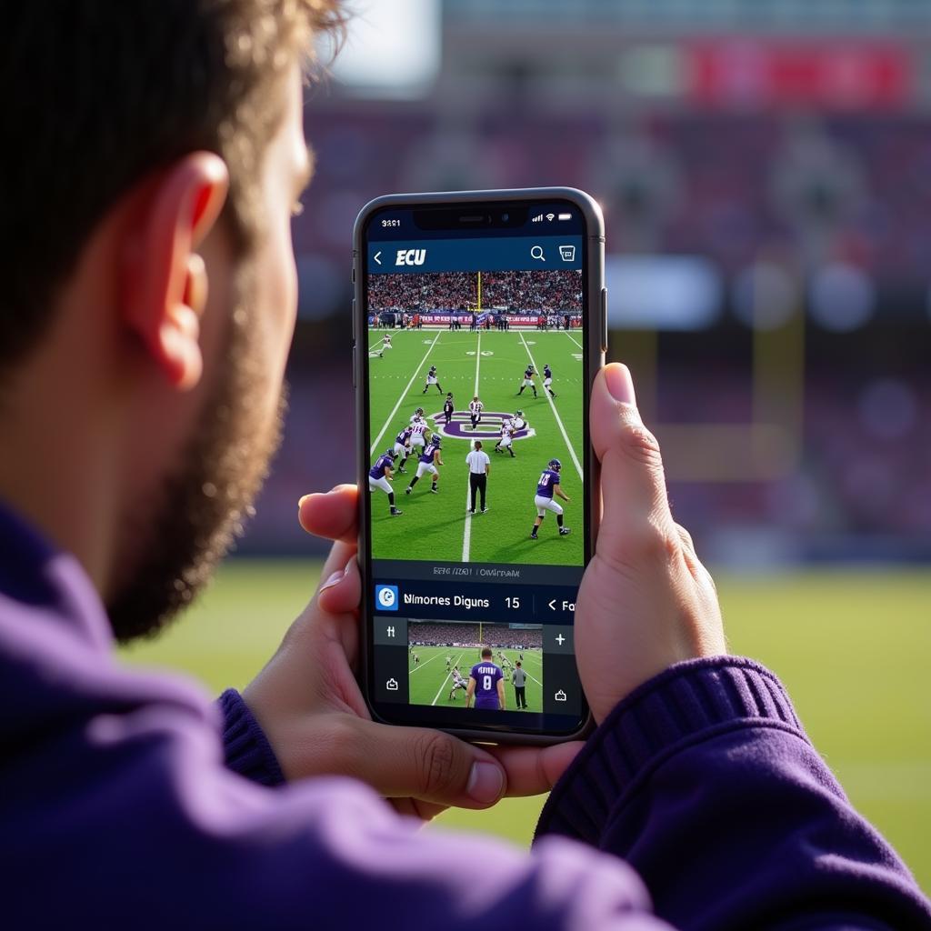 ECU Football Mobile Streaming Options