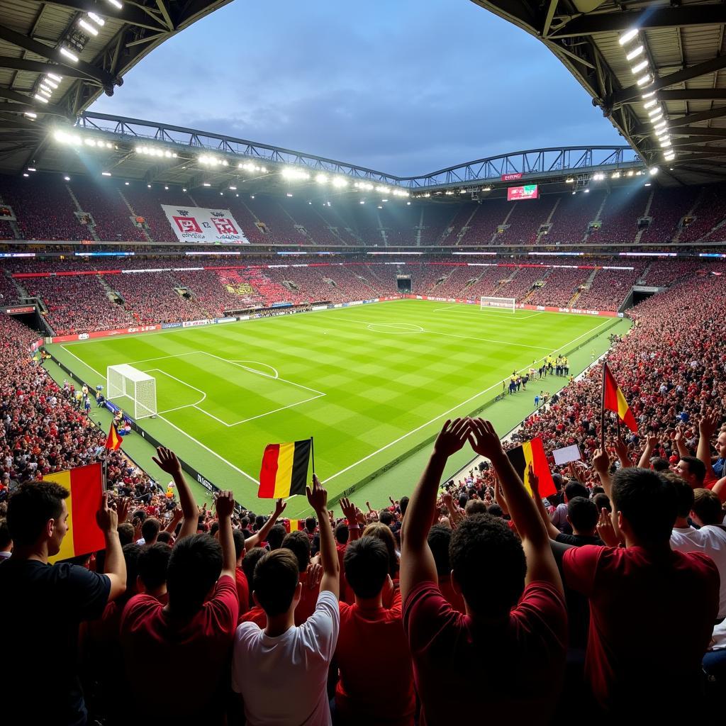 England vs. Belgium Fans and Stadium Atmosphere