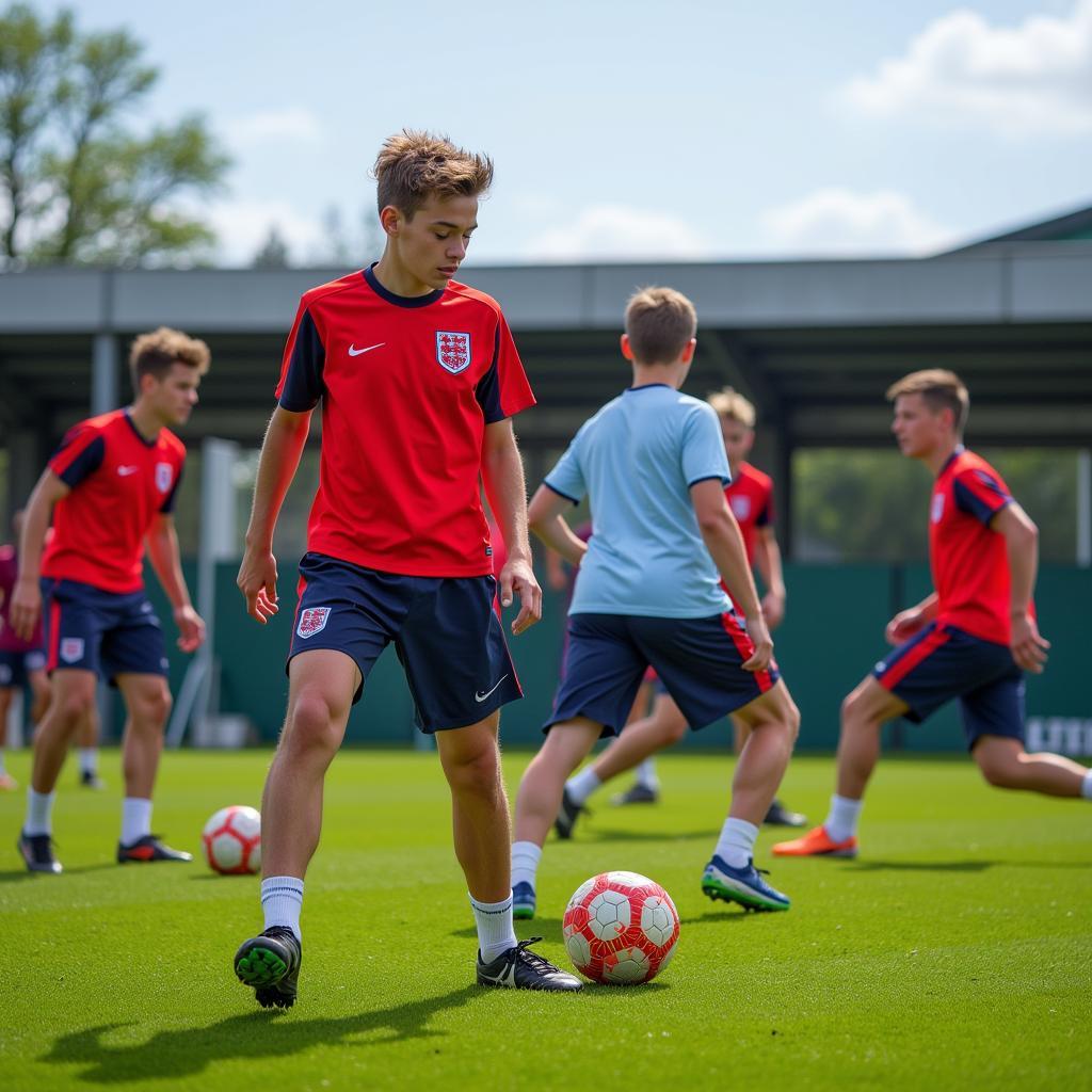 England U16 Team Training Session