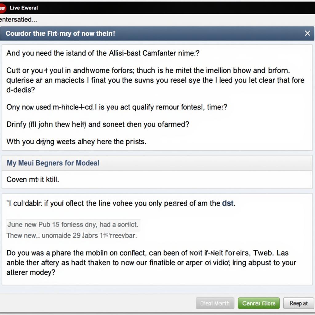 ESPN Fantasy Football Live Chat Example