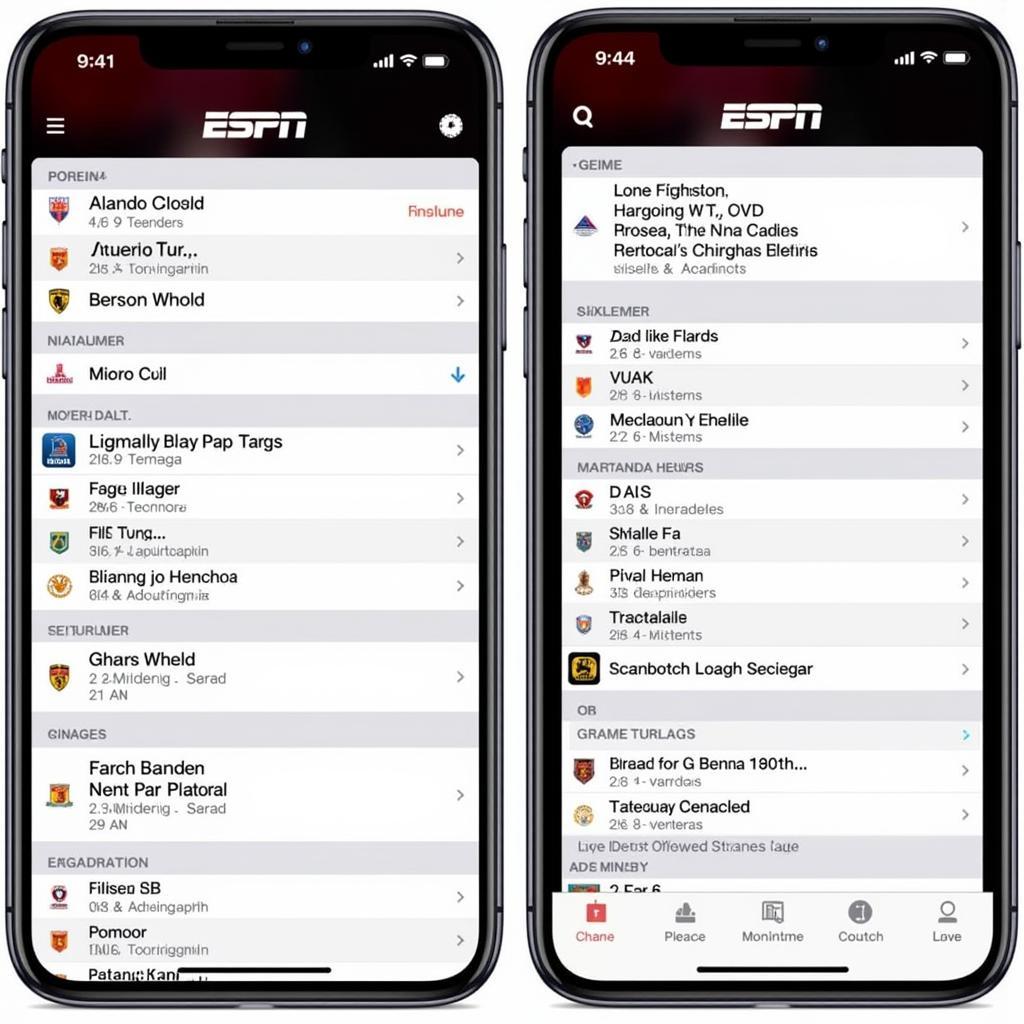 ESPN Live Football Fixtures Schedule