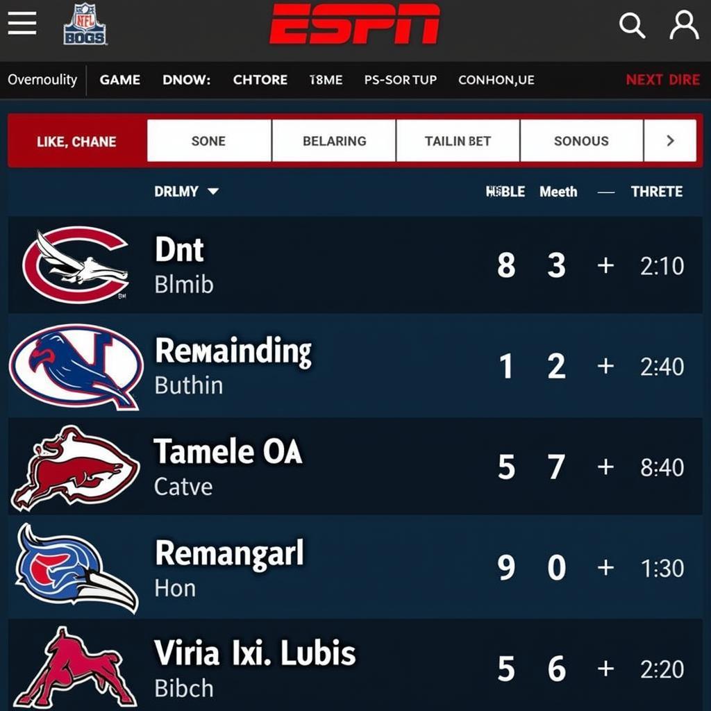 ESPN Live NCAA Football Scores Website