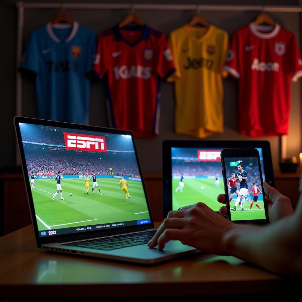 ESPN Live Soccer Football Streaming on Multiple Devices