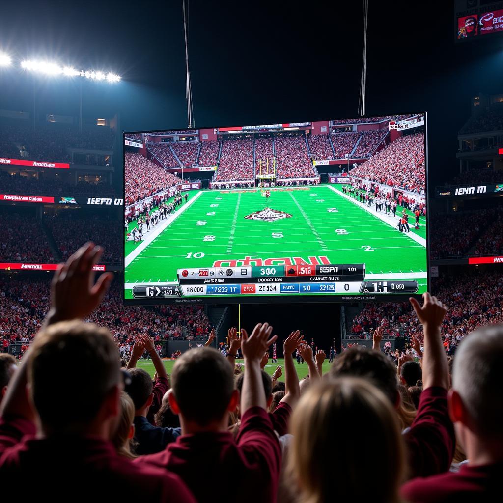 ESPN Live Broadcast of MSU Football Game