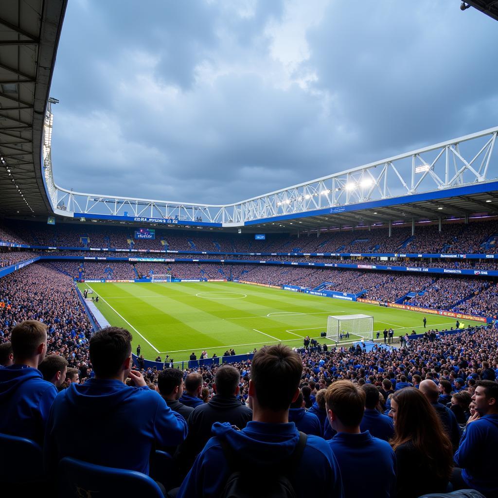 Everton Fans at Goodison Park