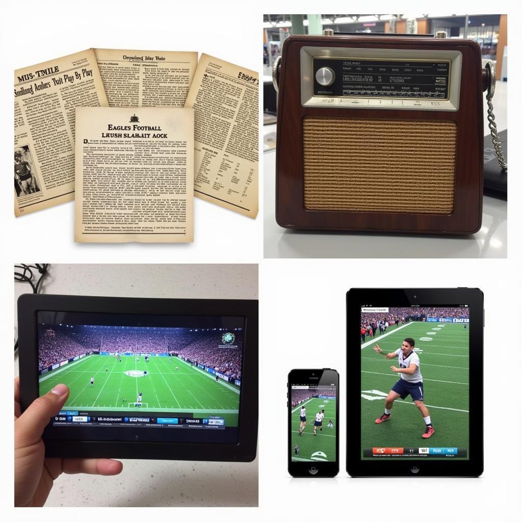 Evolution of Eagles Football Play-by-Play Media - from newspaper to digital