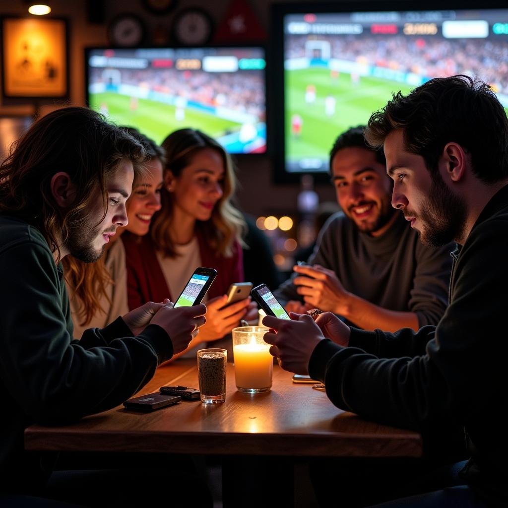 Fans Checking BC Football Score Live