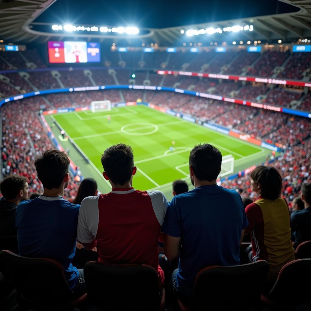 Fans Watching Argentina vs. Colombia Live