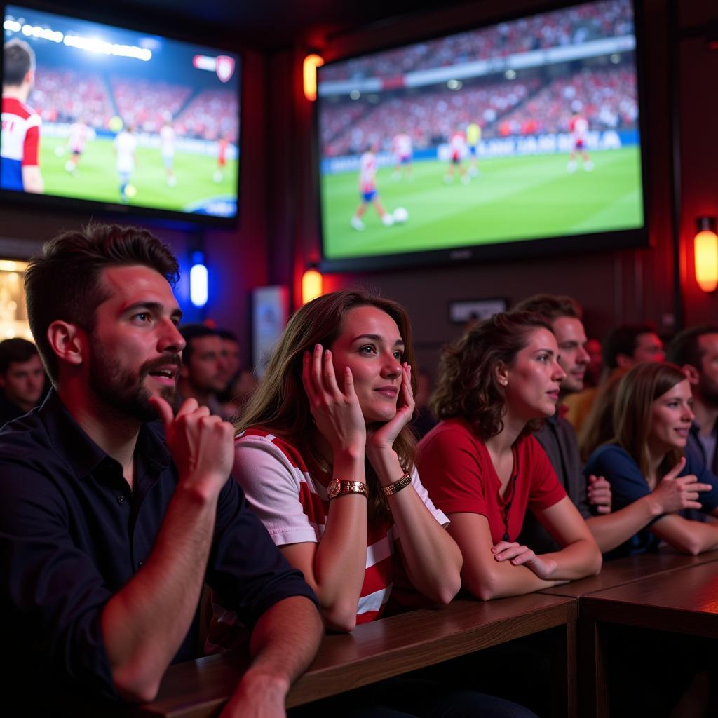 Fans Watching Croatia National Football Live