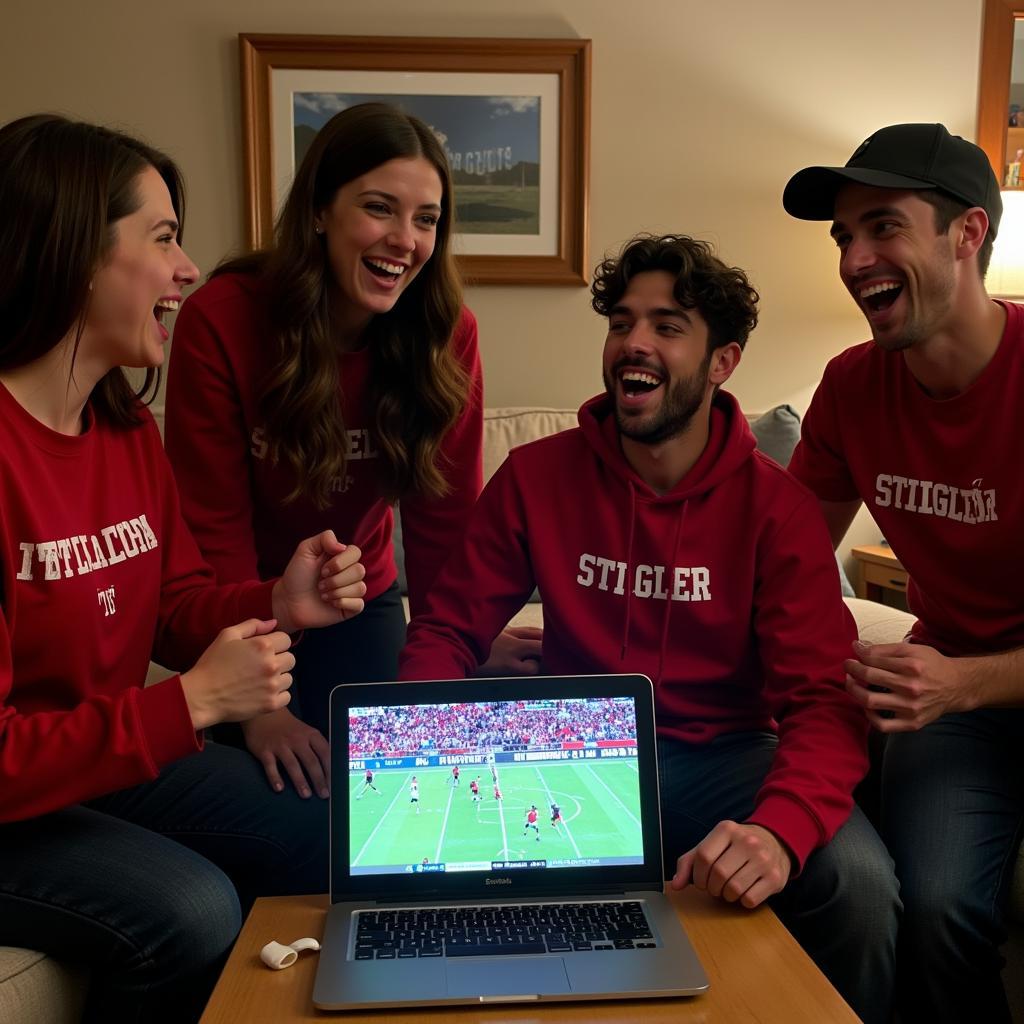 Fans Watching Stigler Football on Facebook Live