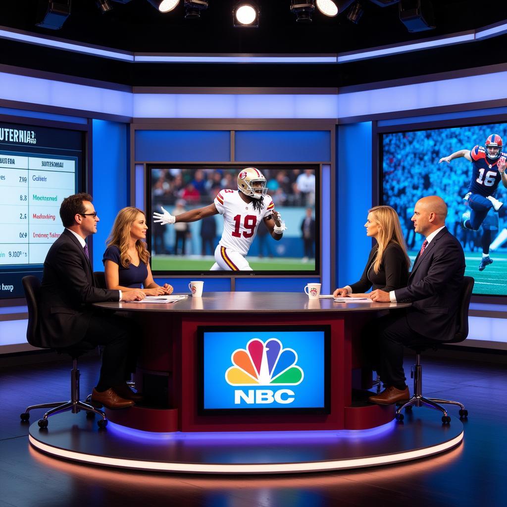 Fantasy Football Live NBC Cast Studio