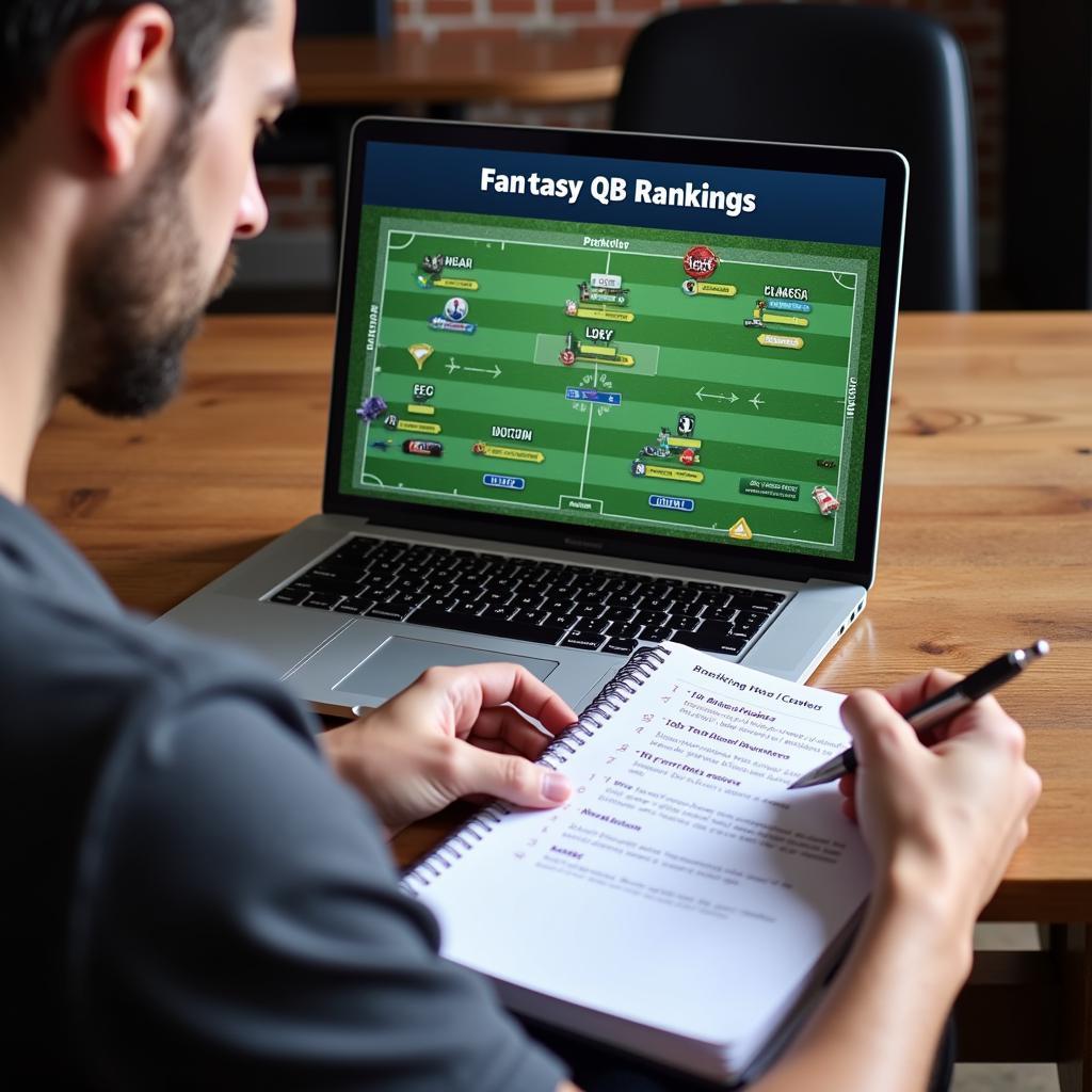 Fantasy Football Live QB Rankings Draft Preparation