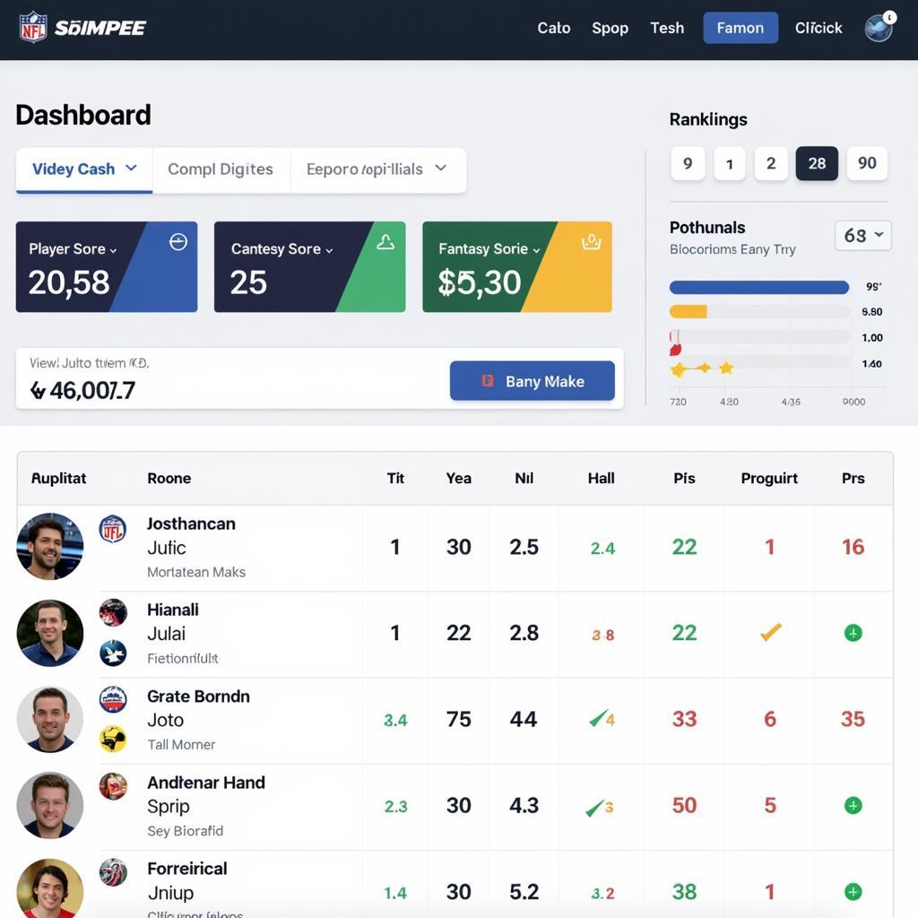 Fantasy Football Live Scores Dashboard