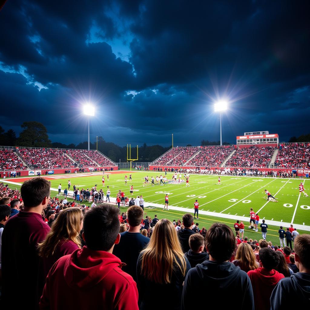 Fayetteville High School Football Game in Action