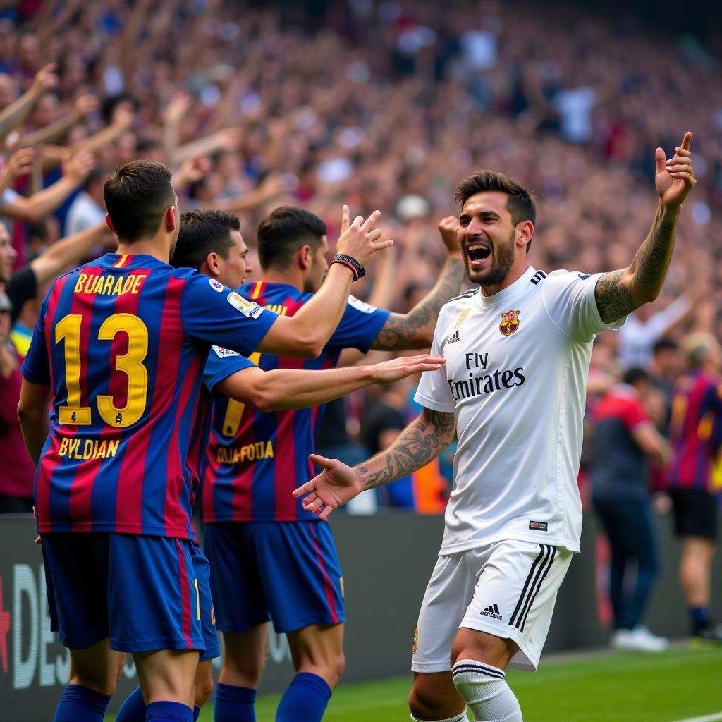 Fans Celebrating a Goal