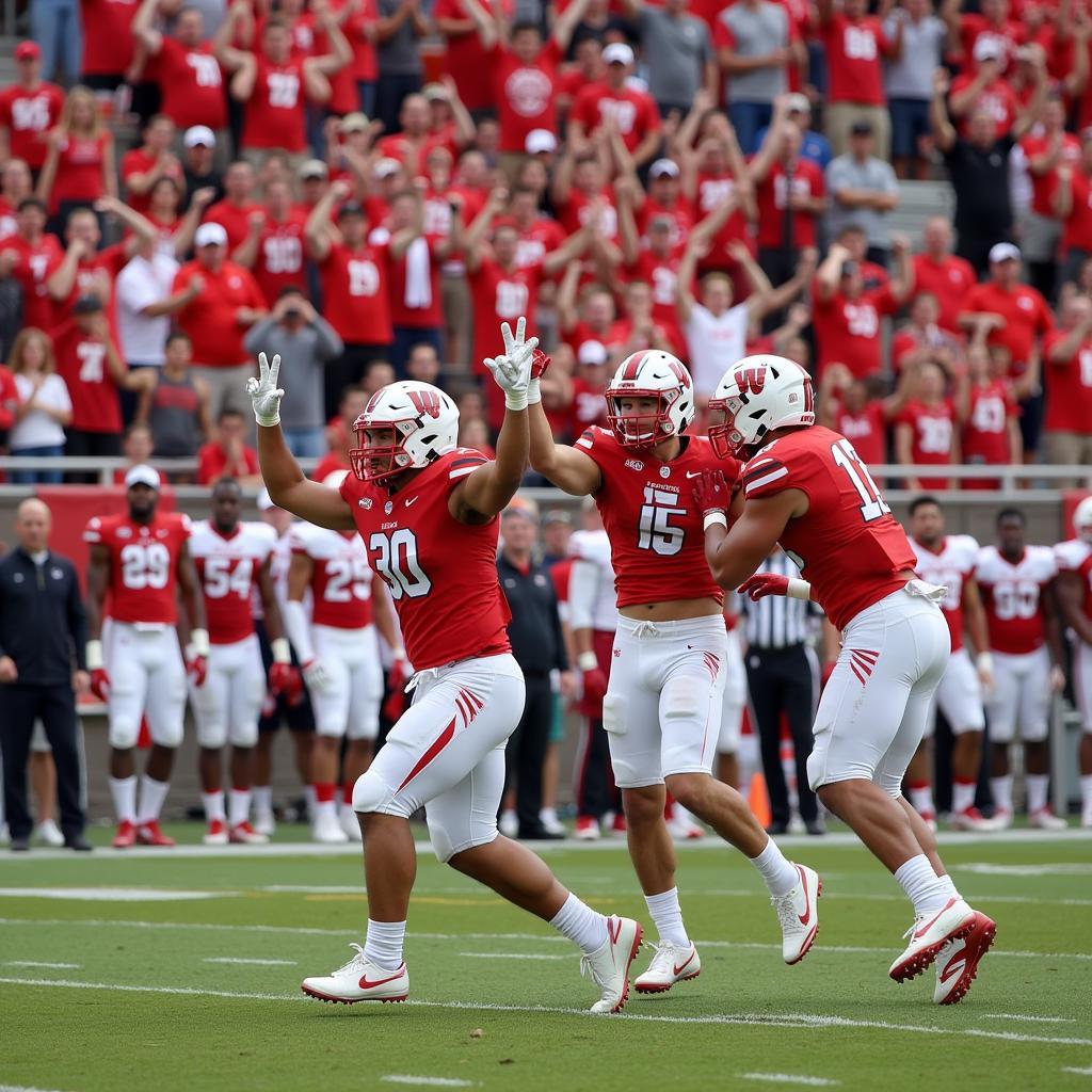 Ferris State Football Celebration