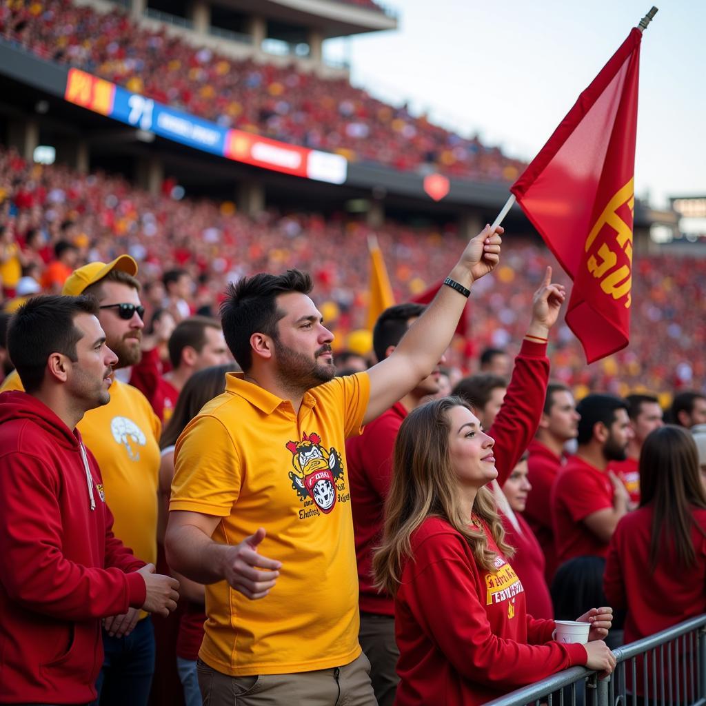 Ferris State Football Fans Celebrating