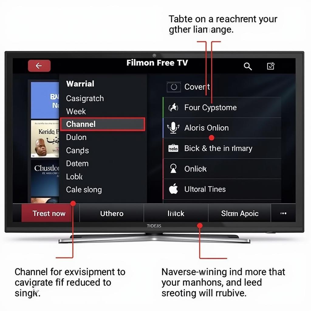 Filmon Free TV Interface